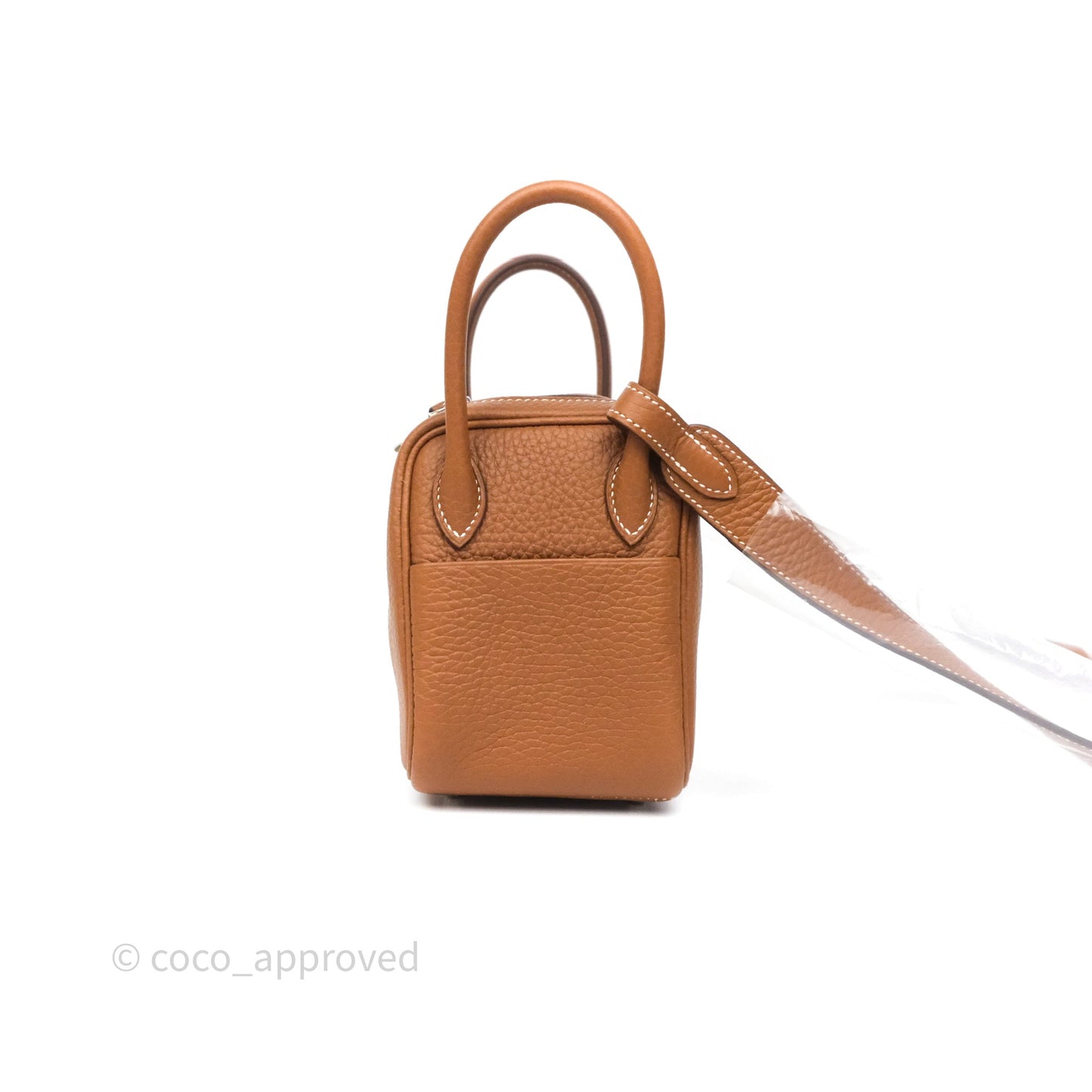 Hermès Mini Lindy 20 Gold 37 Clemence Palladium Hardware