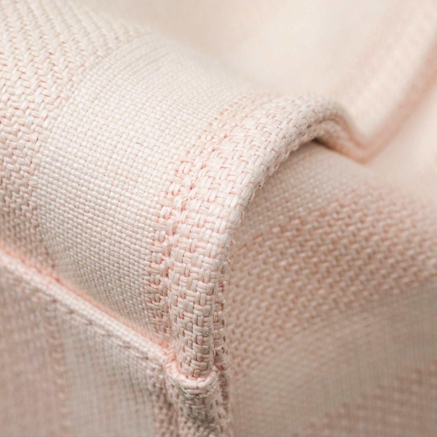Chanel Canvas Large Deauville Tote Light Pink Stripe