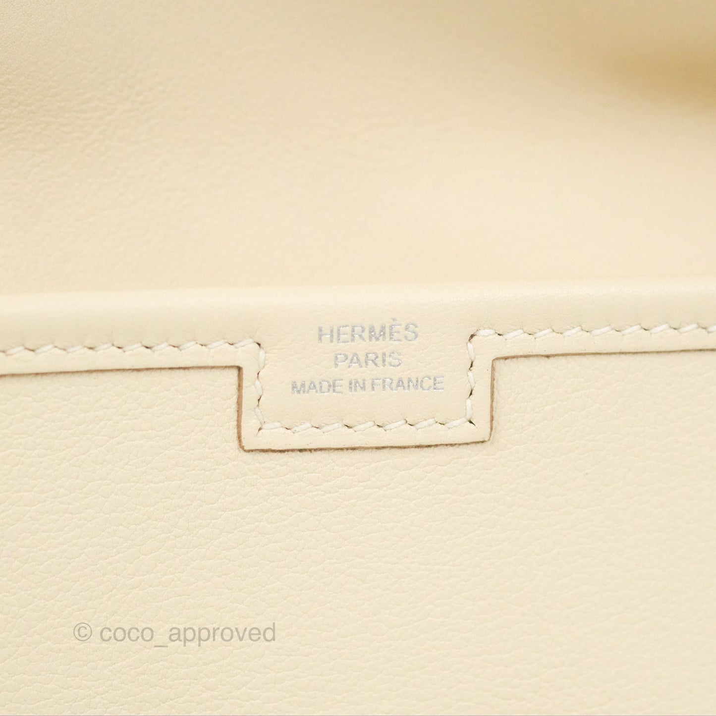 Hermès Jige Elan 29 Clutch Craie Swift