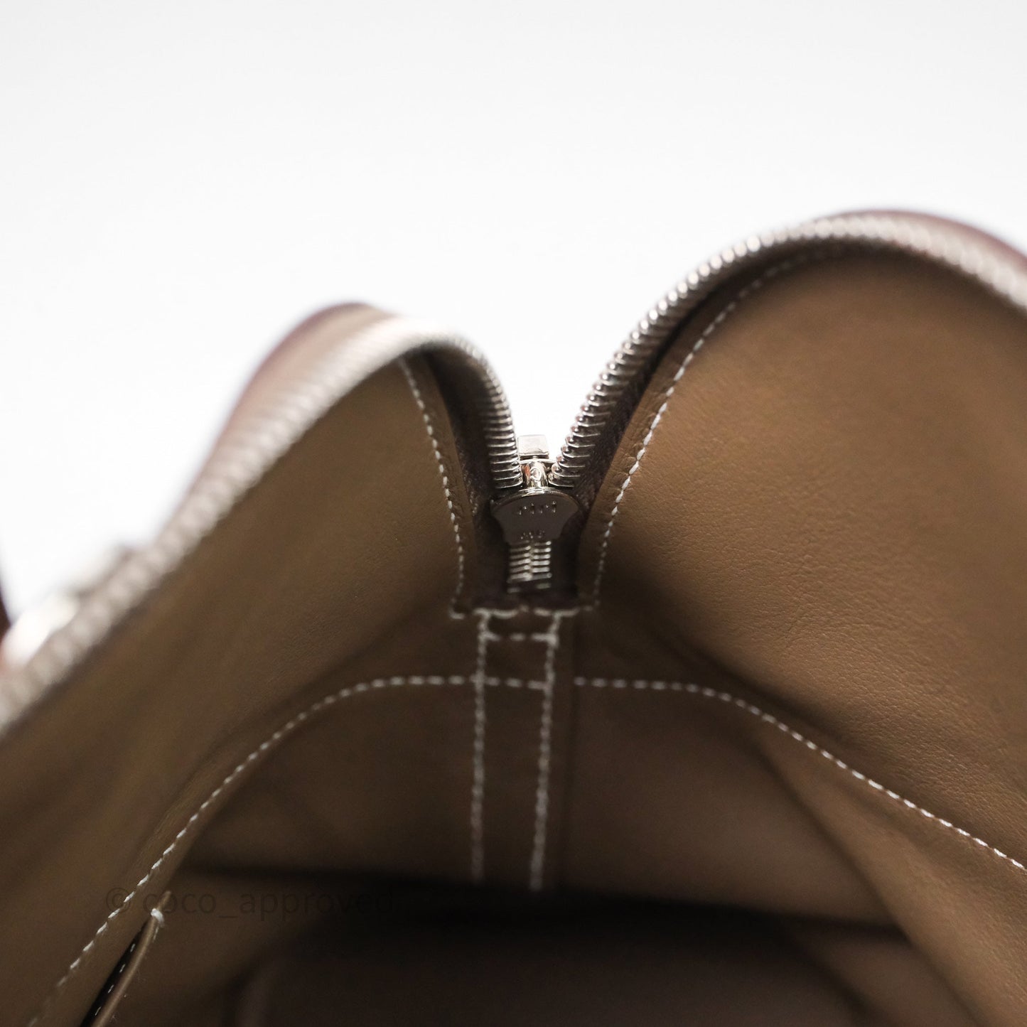 Hermès Bolide 31 Etoupe Evercolor Clemence Palladium Hardware