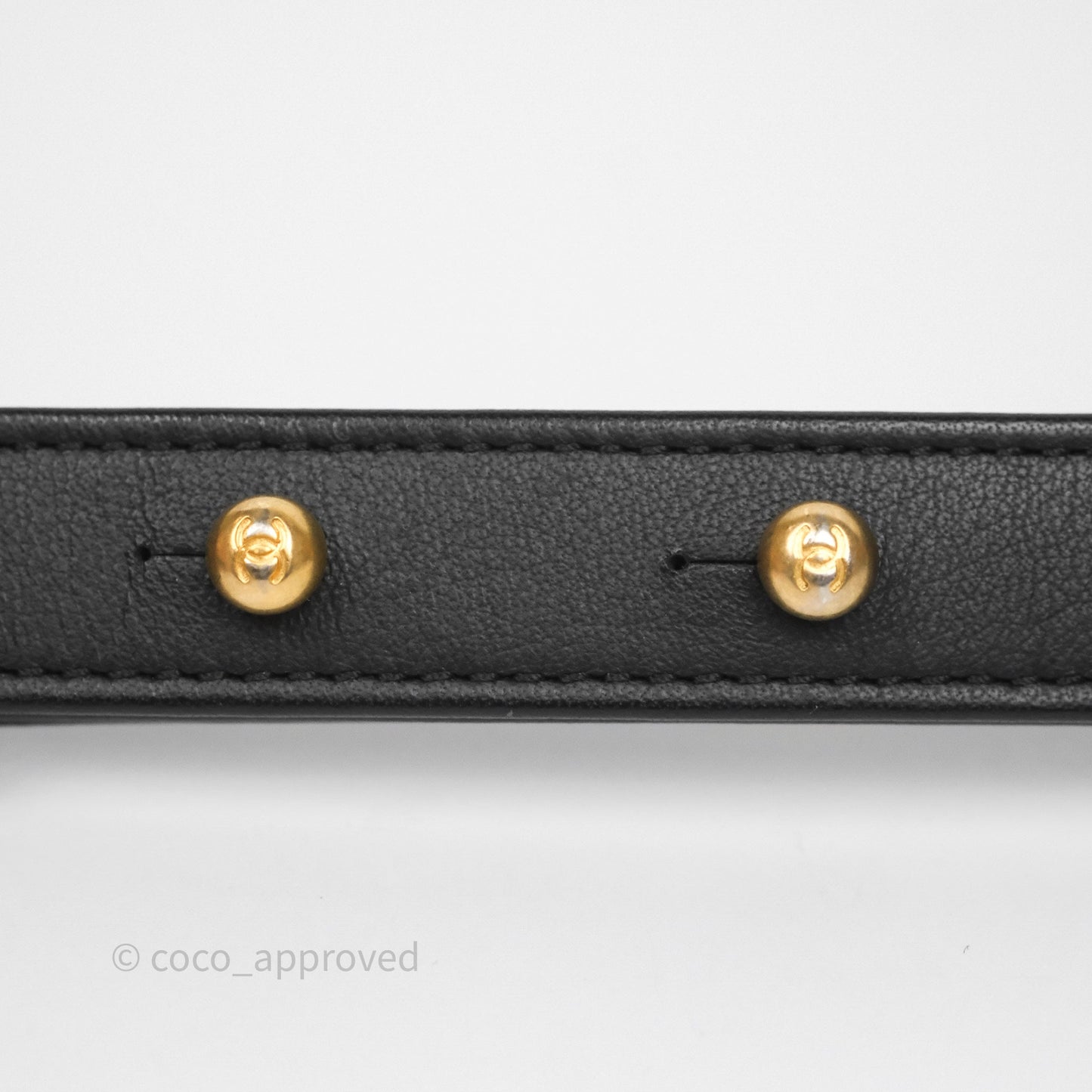 Chanel Side Chain Compartment Flap Black Calfskin Aged Gold Hardware