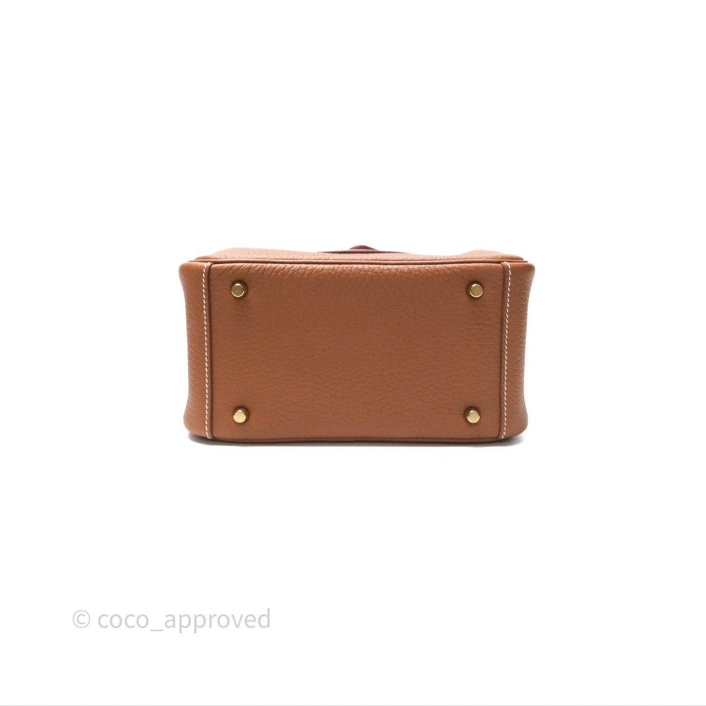 Hermès Mini Lindy 20 Gold Clemence Gold Hardware
