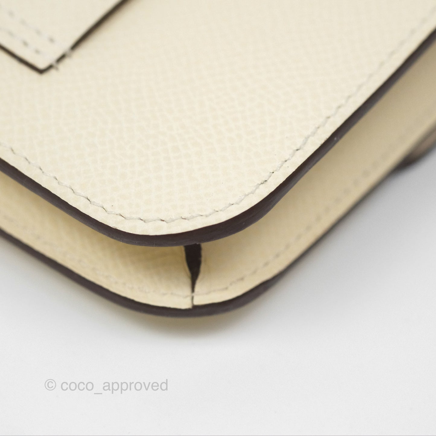Hermès Constance Slim Wallet Nata I2 Epsom Gold Hardware