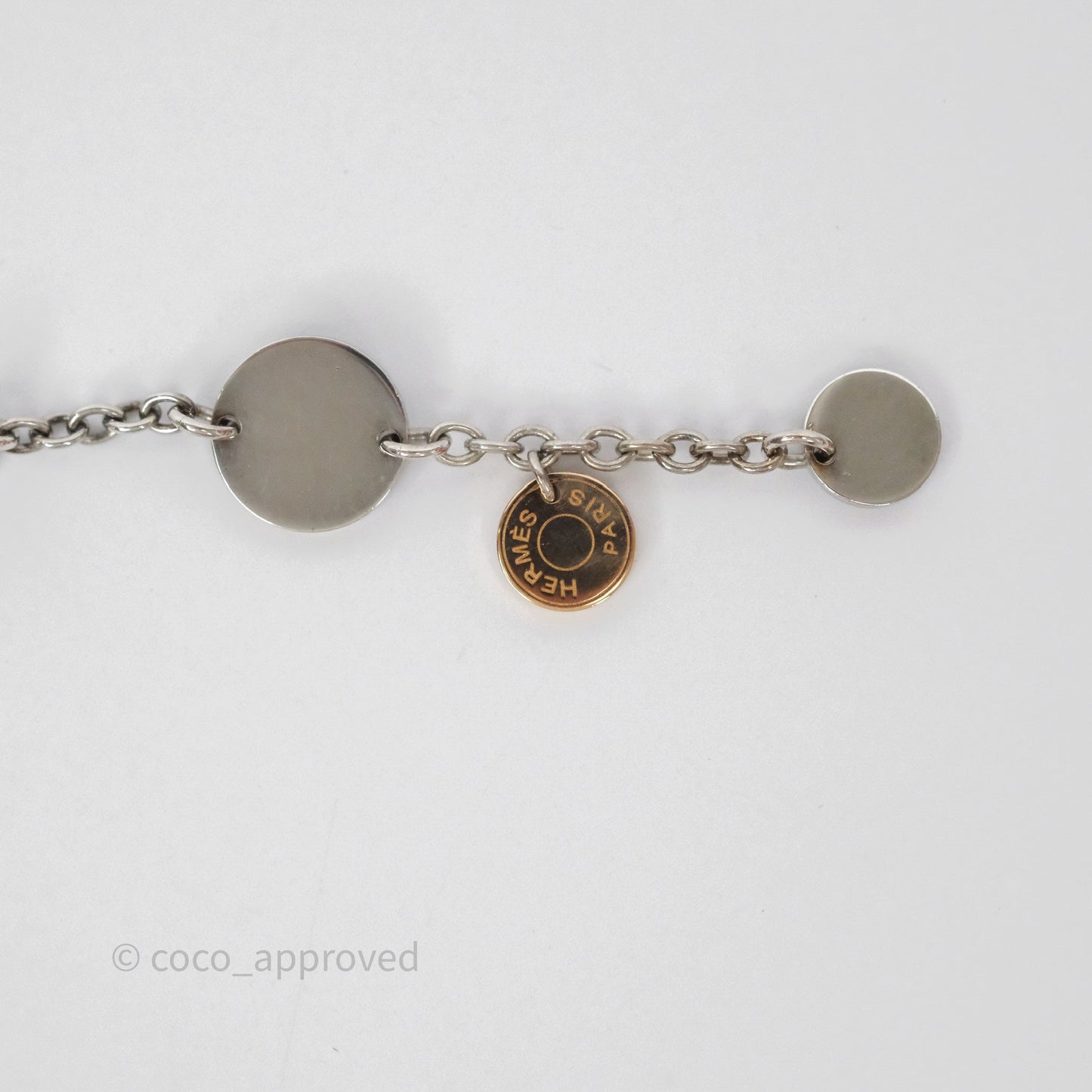 Hermès Confettis Earrings in Sterling Silver/ Rose Gold
