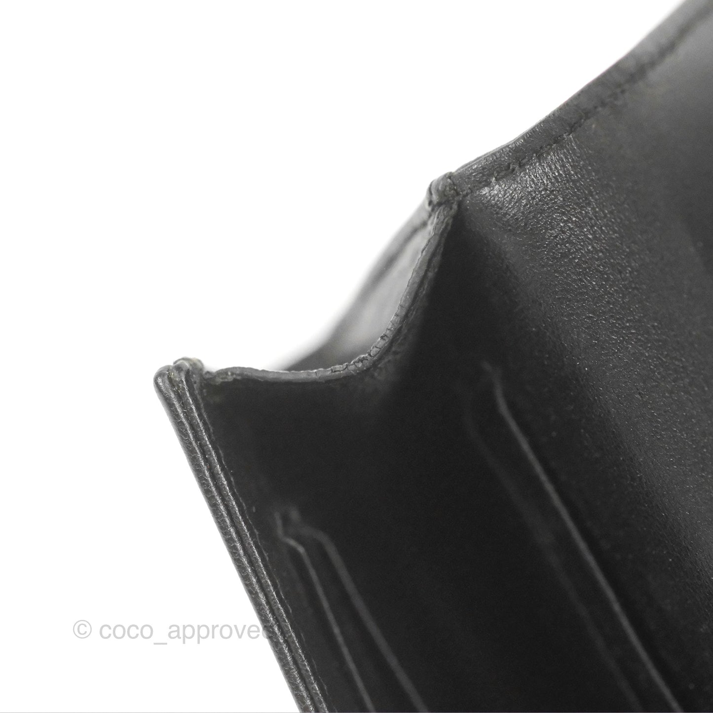Saint Laurent Heart Flap Card Holder Wallet Black