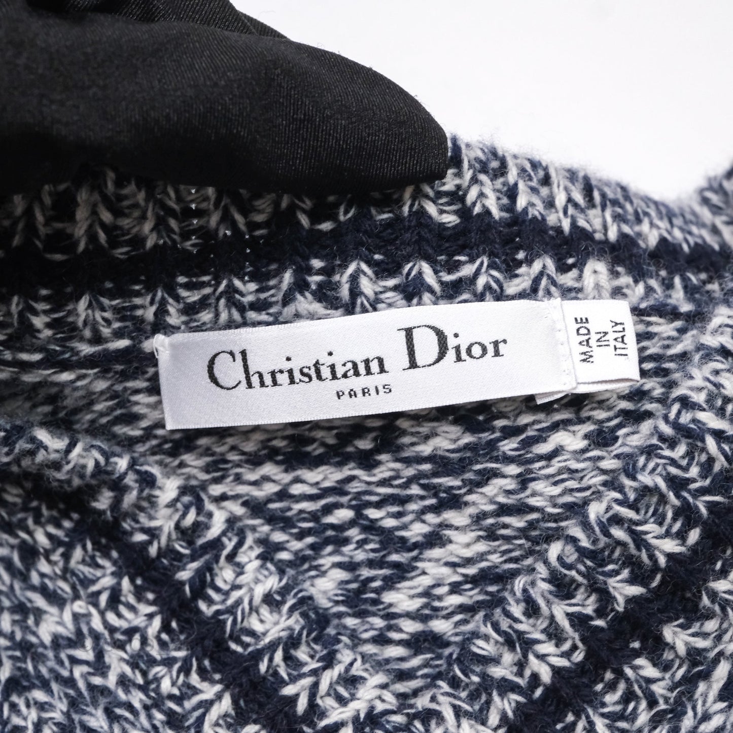 Christian Dior V-neck Knit Sleeveless Sweater Grey
