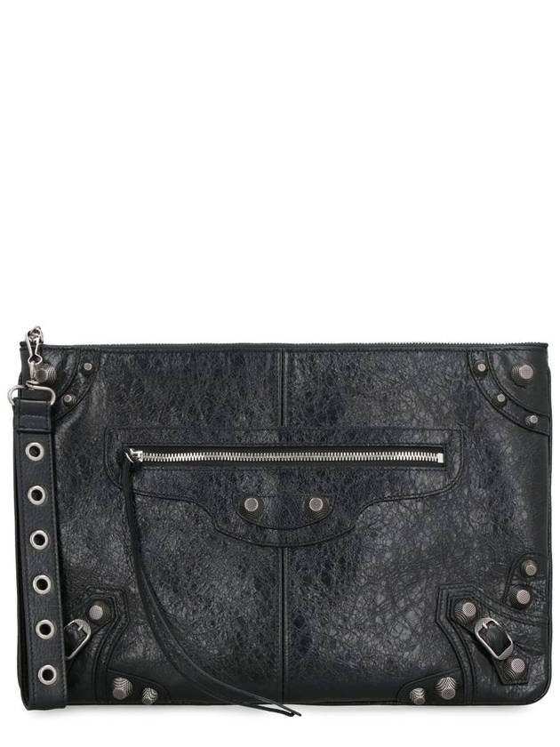 Luxury Balenciaga Le Cagole Large Clutch Bag Black