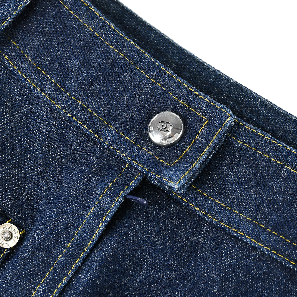 Luxury Chanel Spring 1996 Denim Skirt #40