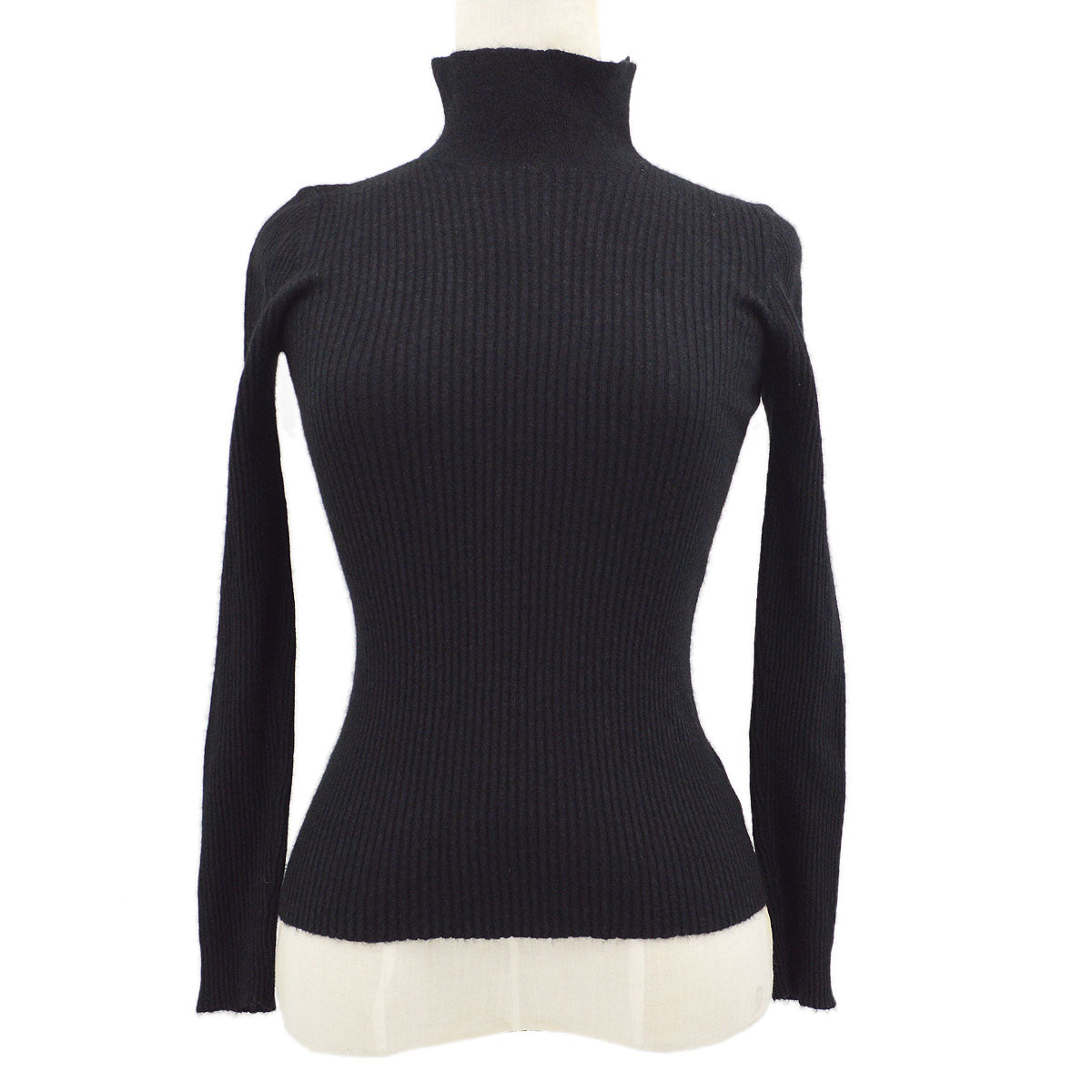 Luxury Chanel 1999 Fall stand-up collar cashmere top #42