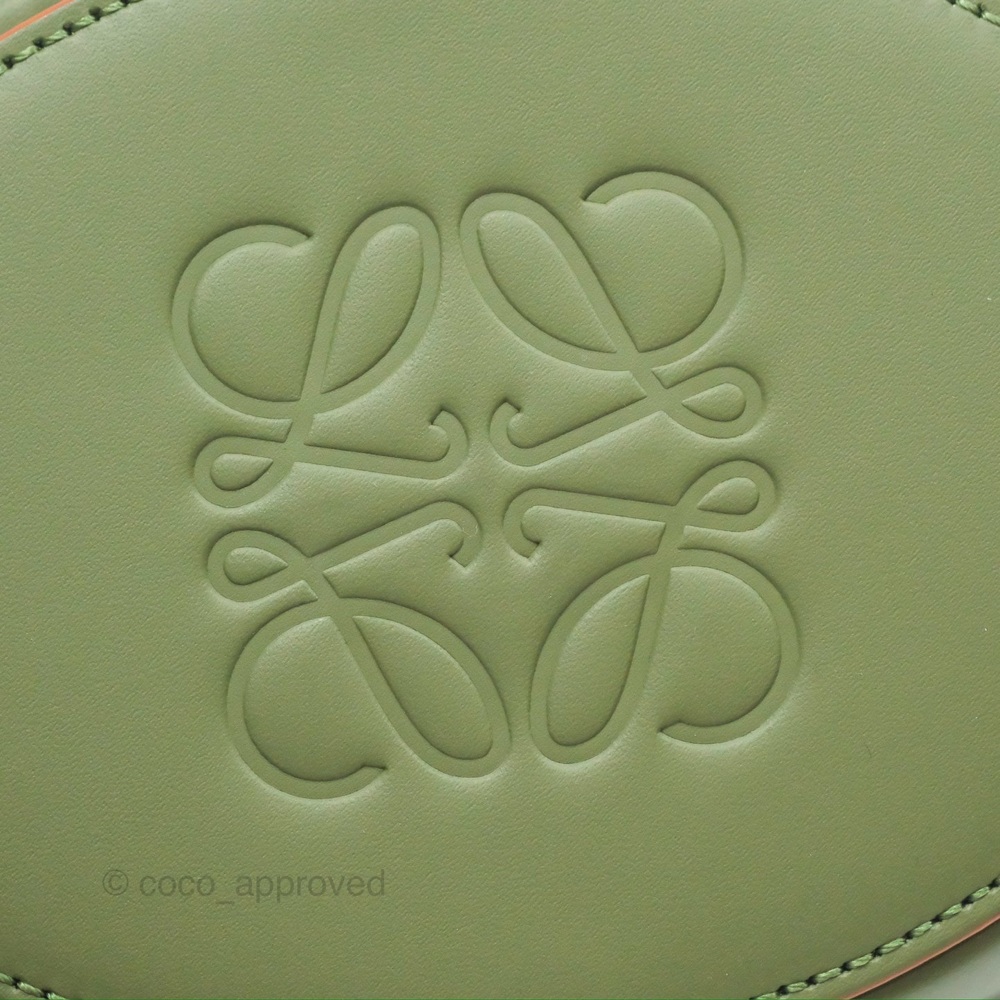 Loewe Mini Balloon Bucket Bag Green Calfskin