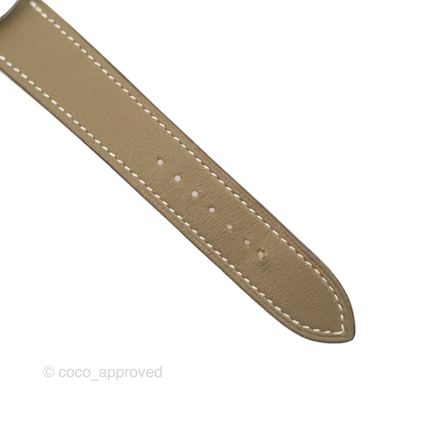 Hermes Arceau Watch 40mm Etoupe Palladium Hardware