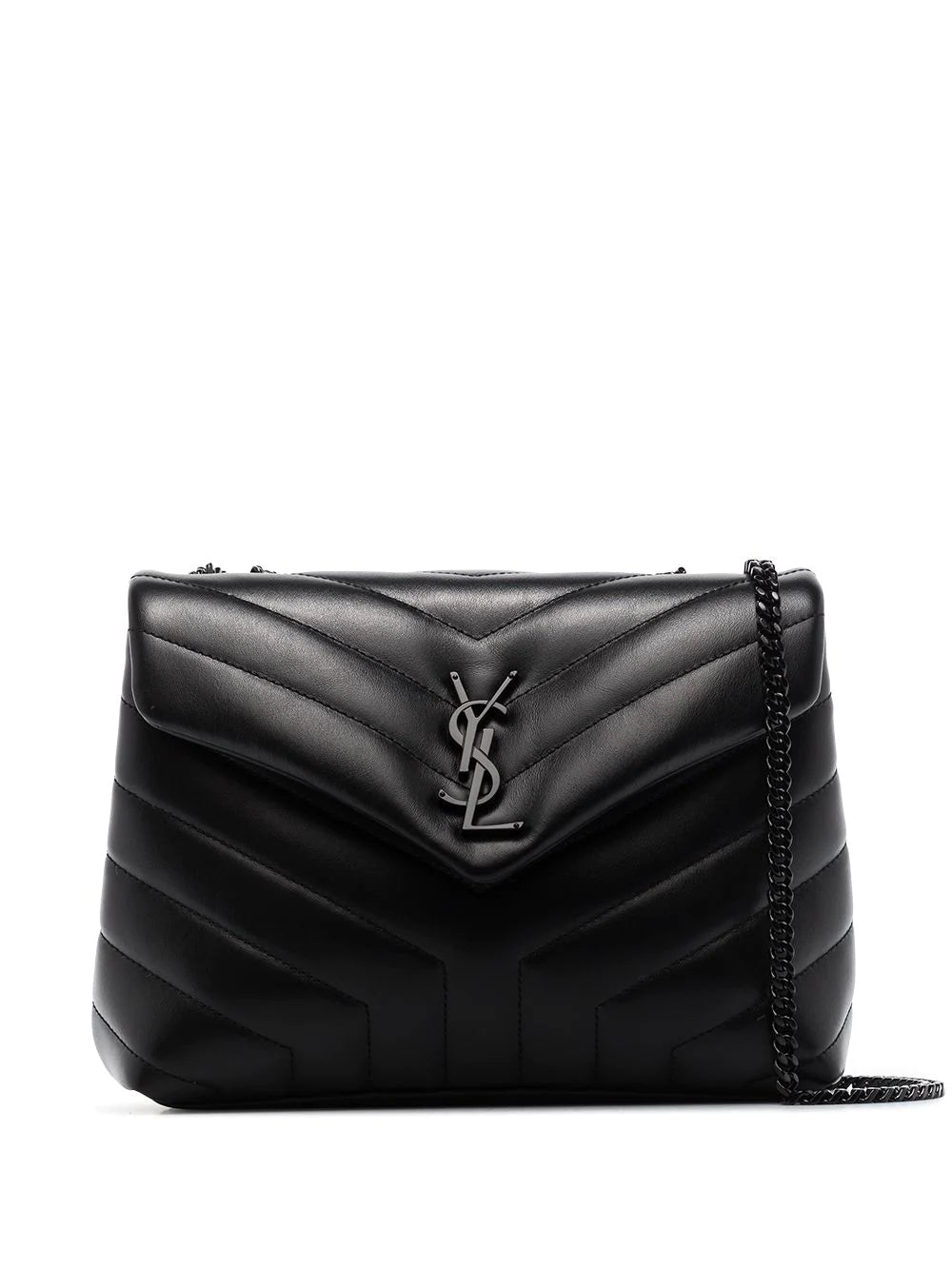Luxury Saint Laurent Women's Loulou Toy Strap Bag in Nero/Nero | 494699DV7281000