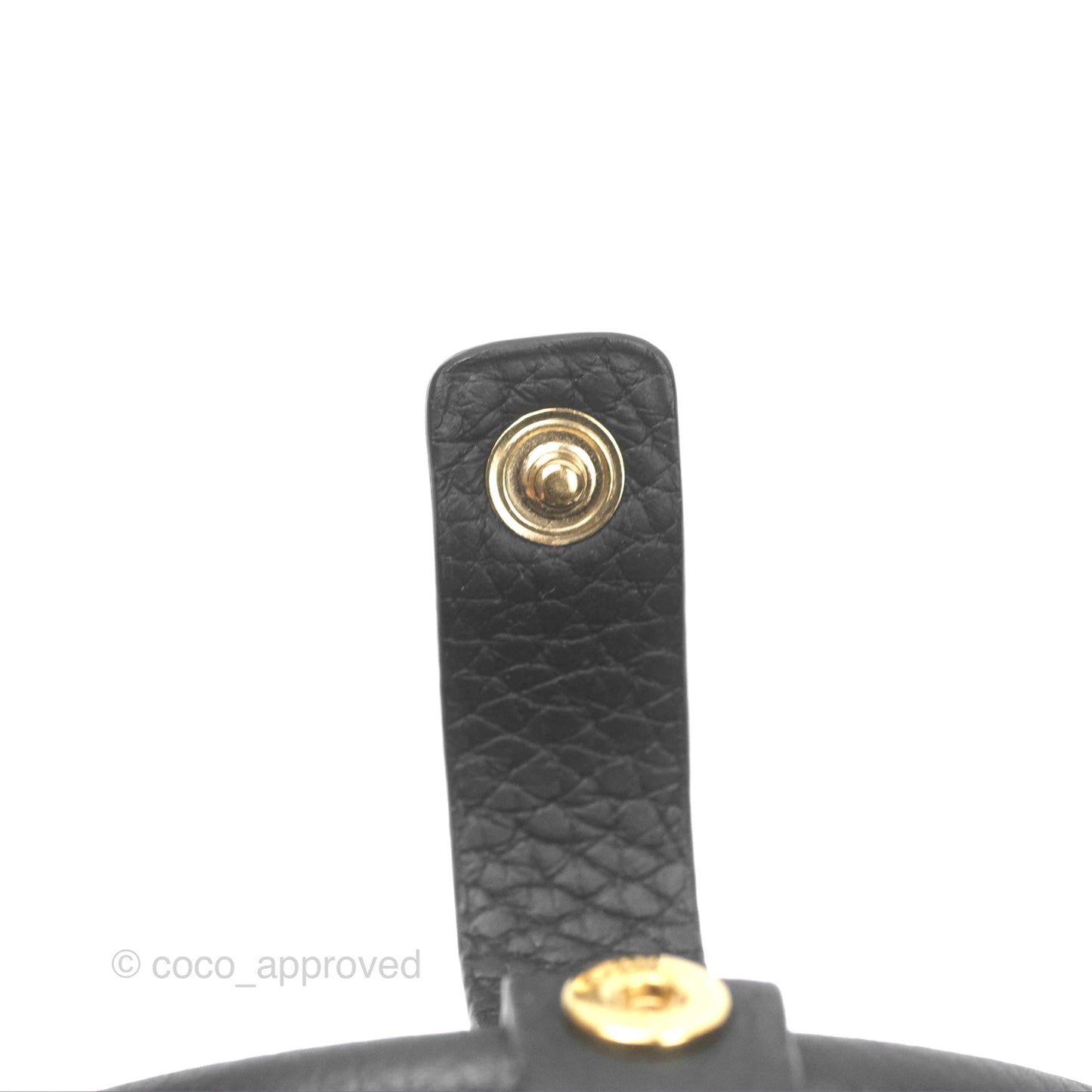 Delvaux Cool Box Nano Taurillon Soft Grained Calfskin Black Gold Hardware