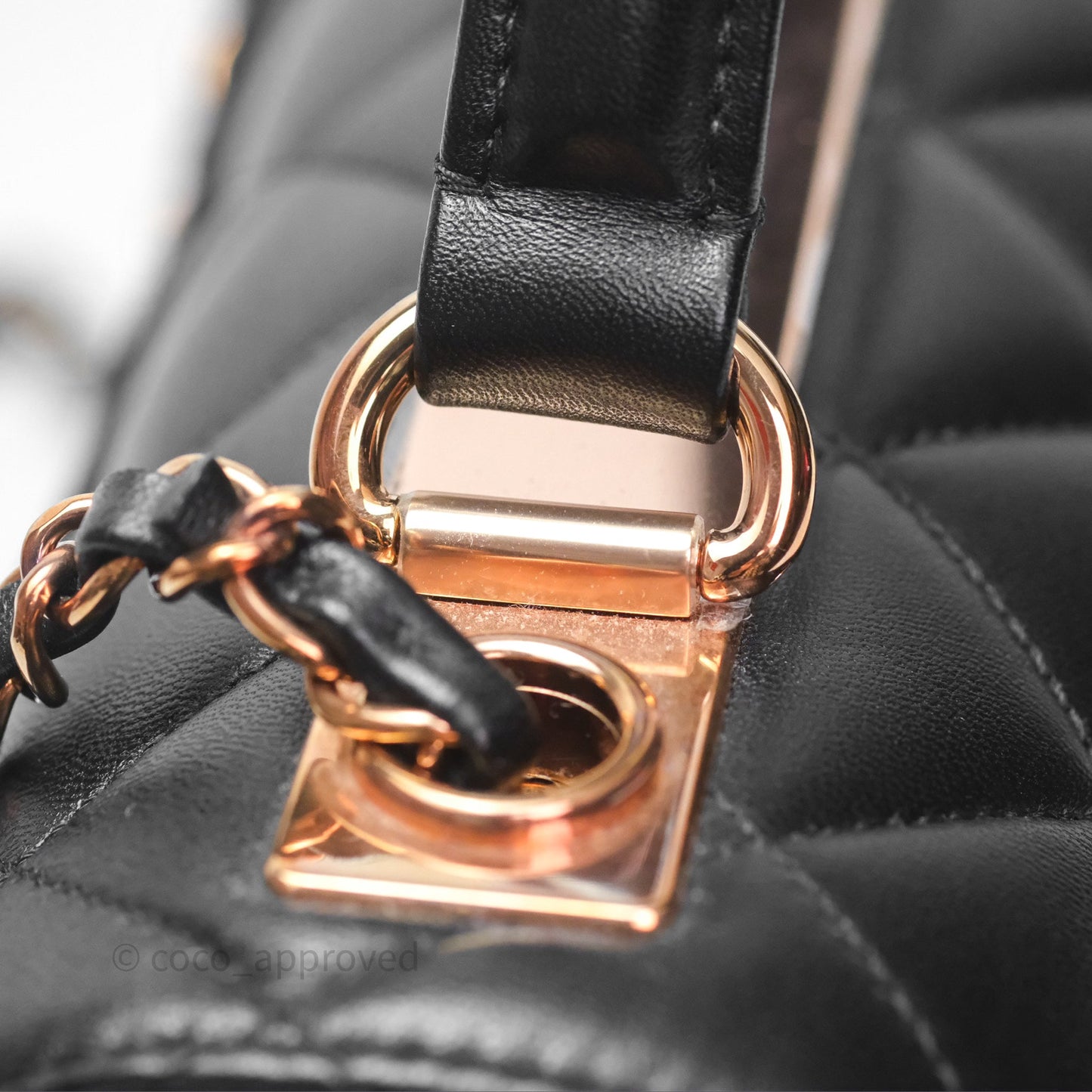 Chanel Trendy CC Small Black Lambskin Rose Gold Hardware