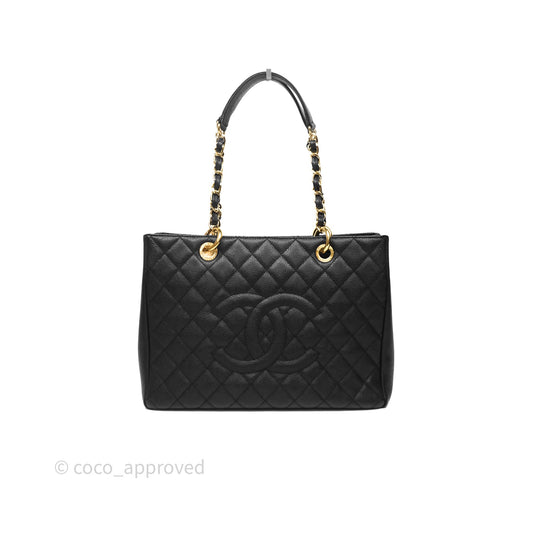 Chanel GST Black Caviar Gold Hardware