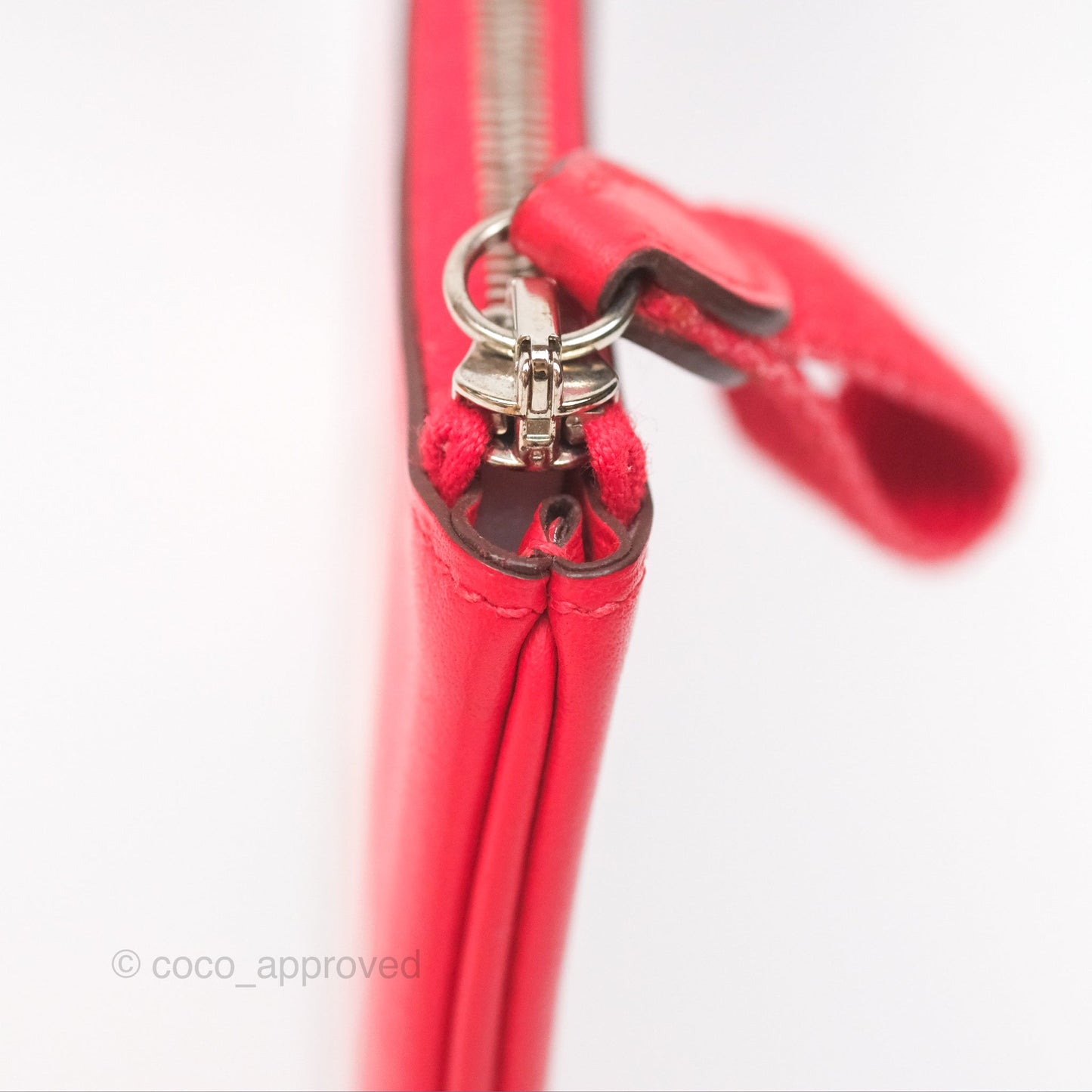 Hermès Carre Pocket Long Pouch Swift Rouge De Cœur / Alezan / Rouge De Cœur