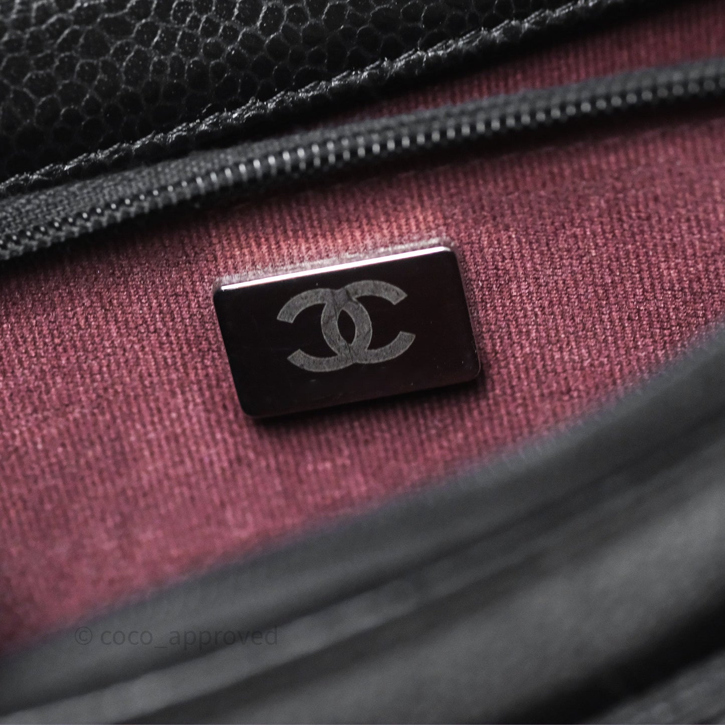 Chanel Quilted WOC Black Caviar Silver Hardware