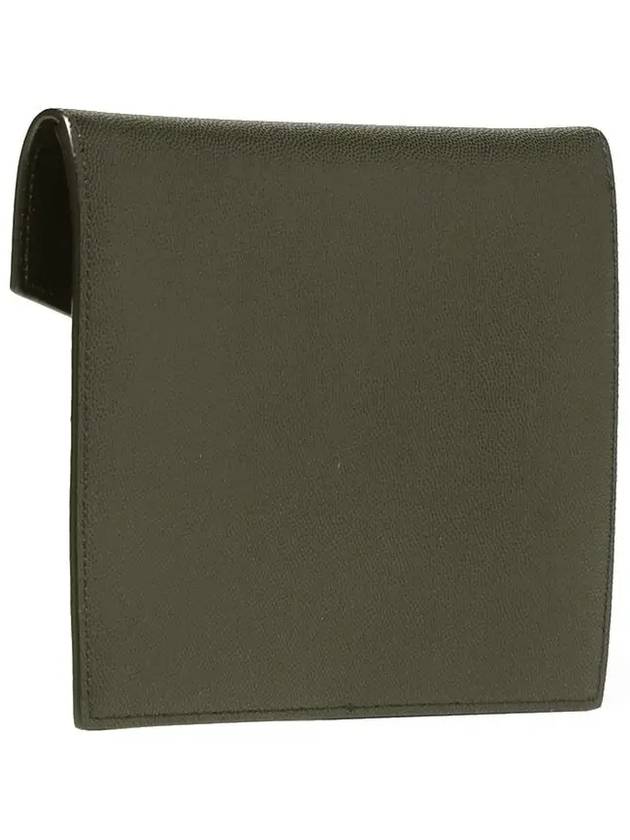 Luxury Saint Laurent Envelope Uptown Baby Clutch Bag Dark Green