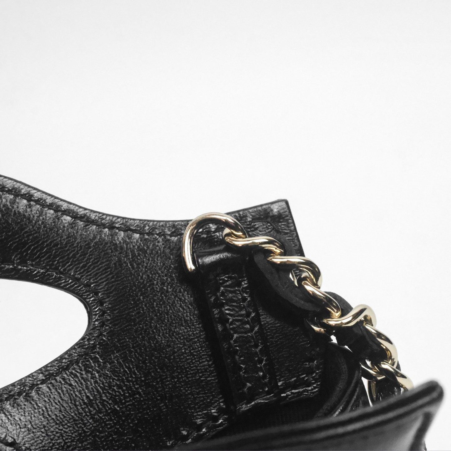 Chanel Micro 31 Clutch With Chain Black Shiny Calfskin Gold Hardware