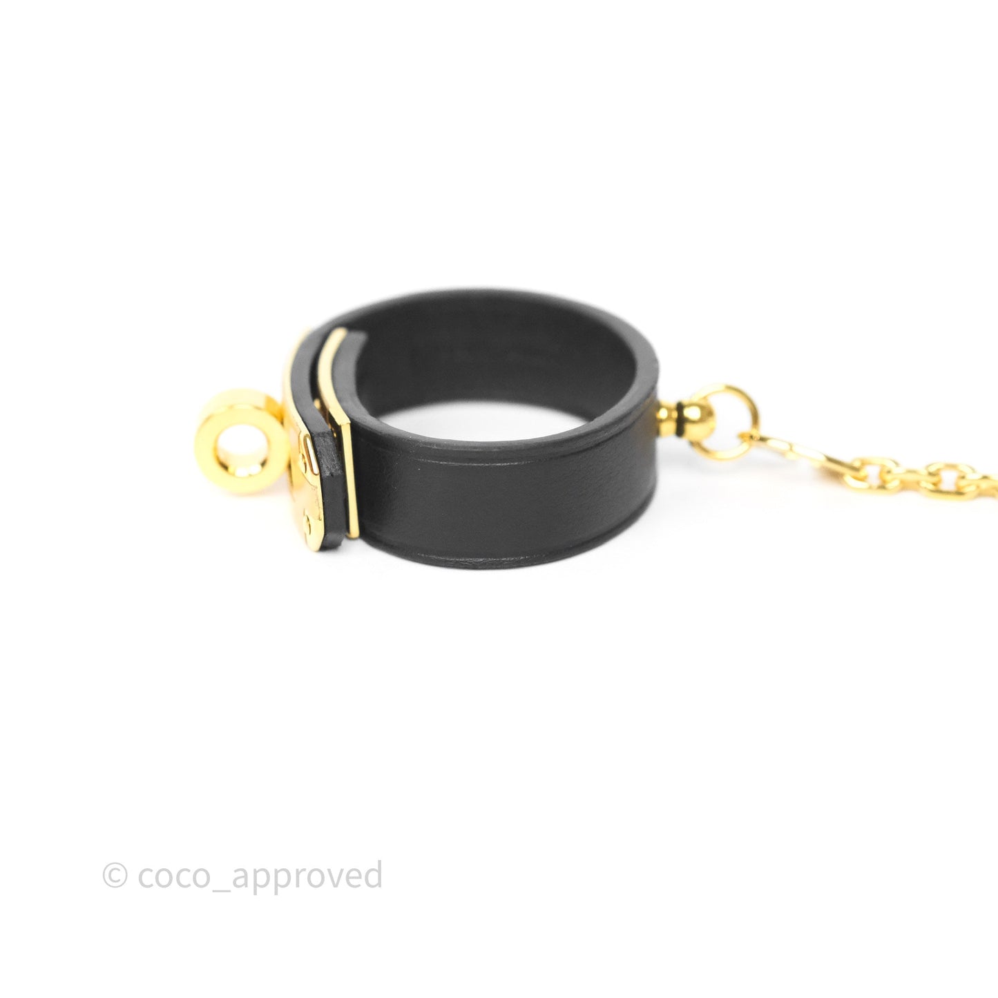 Hermès Kelly Glove Clip Black Swift Gold Hardware