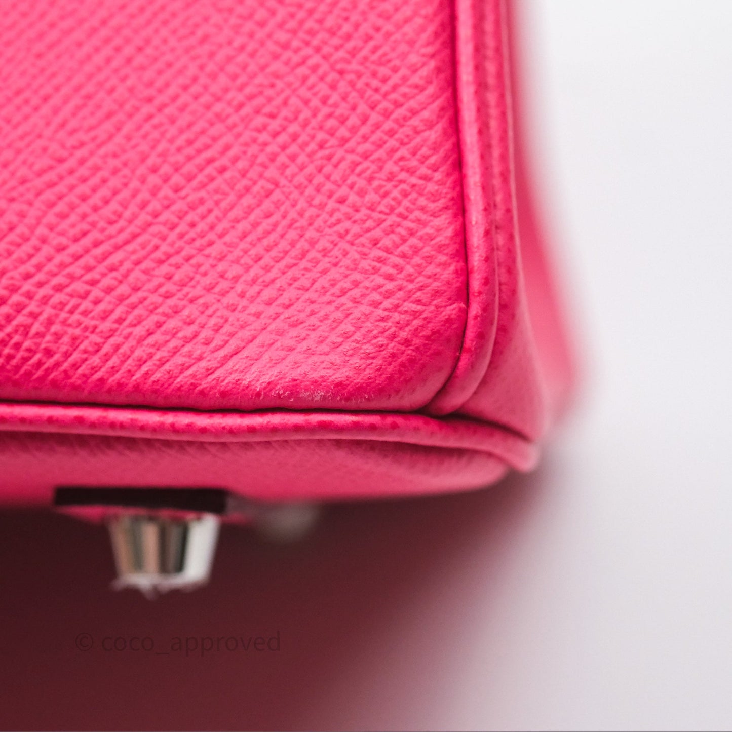 Hermès Birkin 30 Framboise 90 Epsom Palladium Hardware