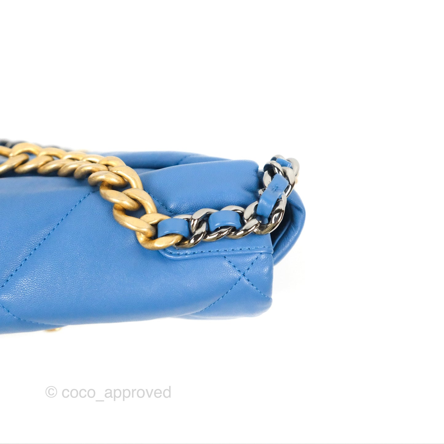 Chanel 19 Small Blue Mixed Hardware