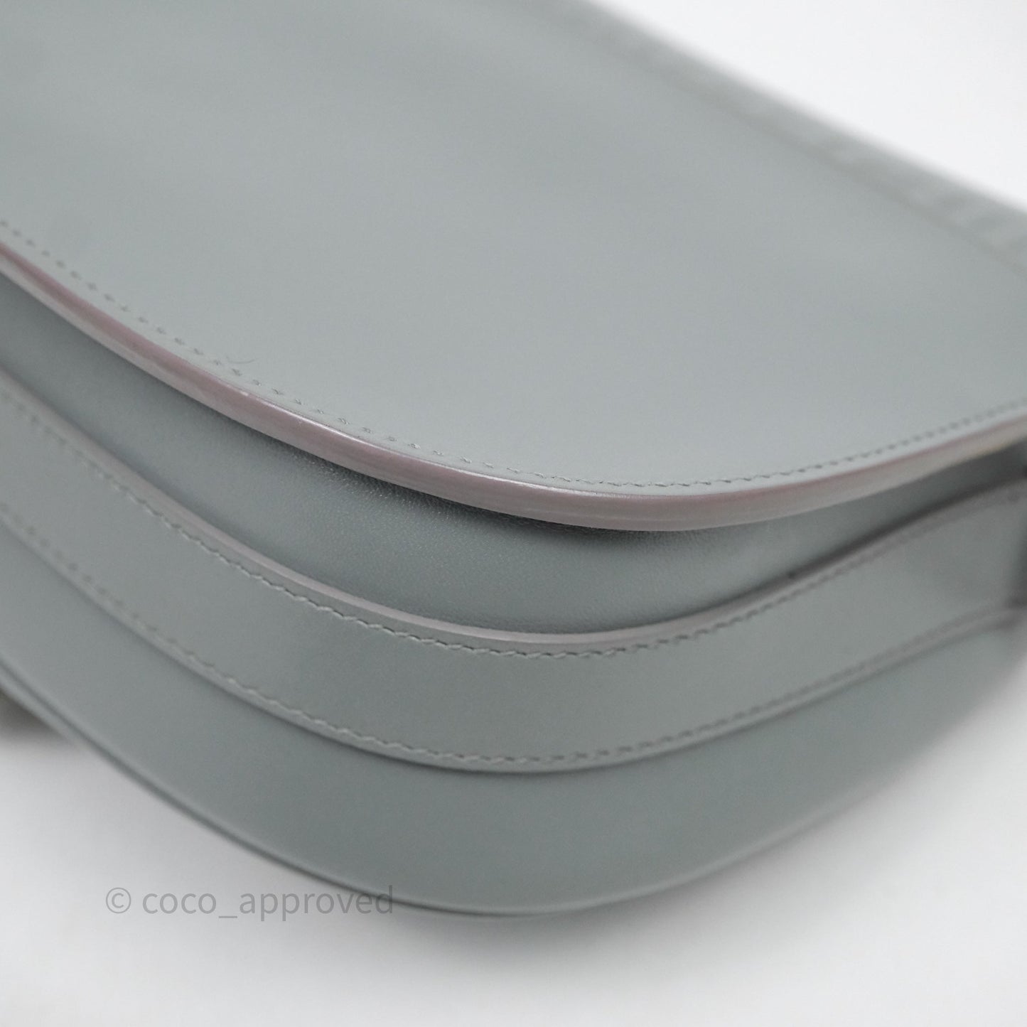 Christian Dior Medium Bobby Flap Grey Box Calfskin