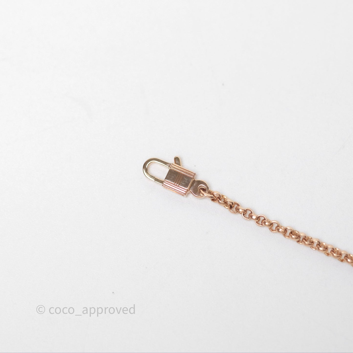 Hermès Kelly Clochette Bracelet Rose Gold