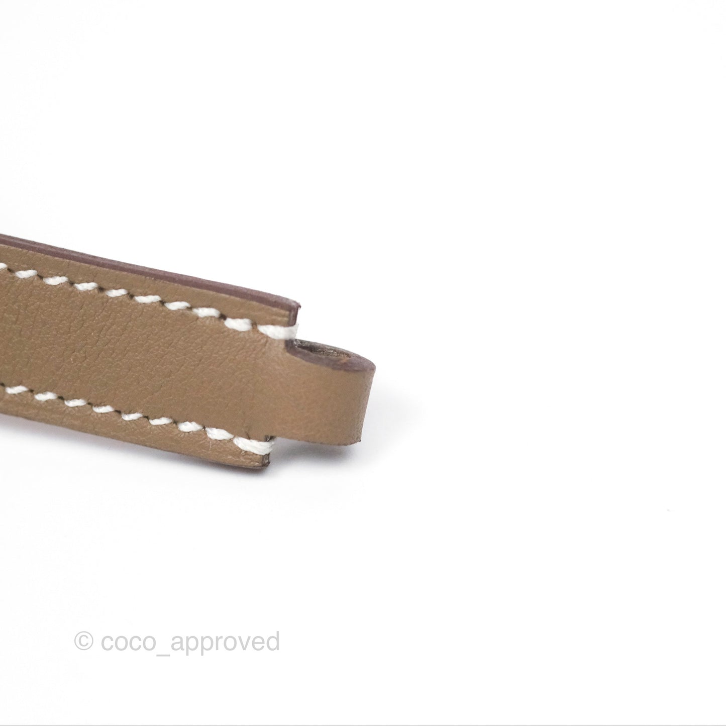 Hermès O'Kelly Double Tour Bracelet Etoupe Swift Rose Gold Hardware