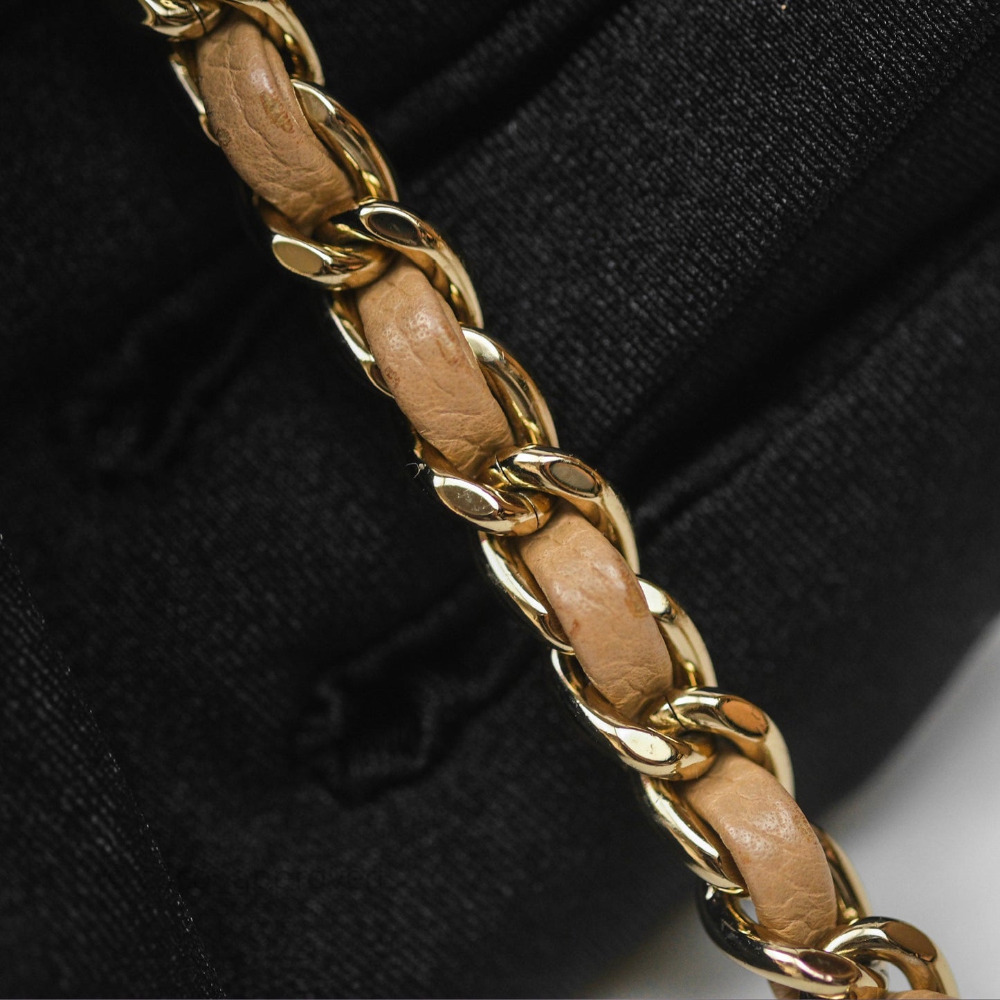 Chanel Quilted Small Business Affinity Flap Beige Caviar Gold Hardware