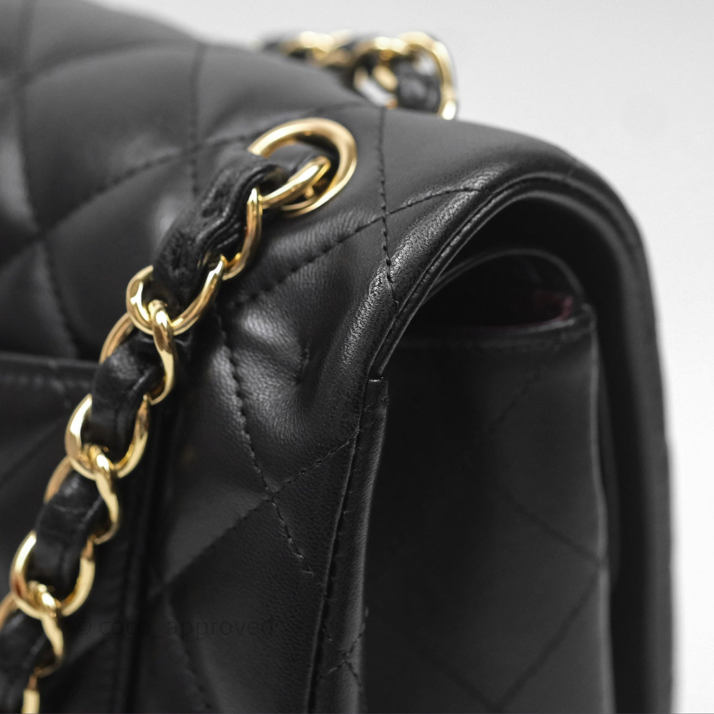 Chanel Jumbo Double Flap Black Lambskin Gold Hardware