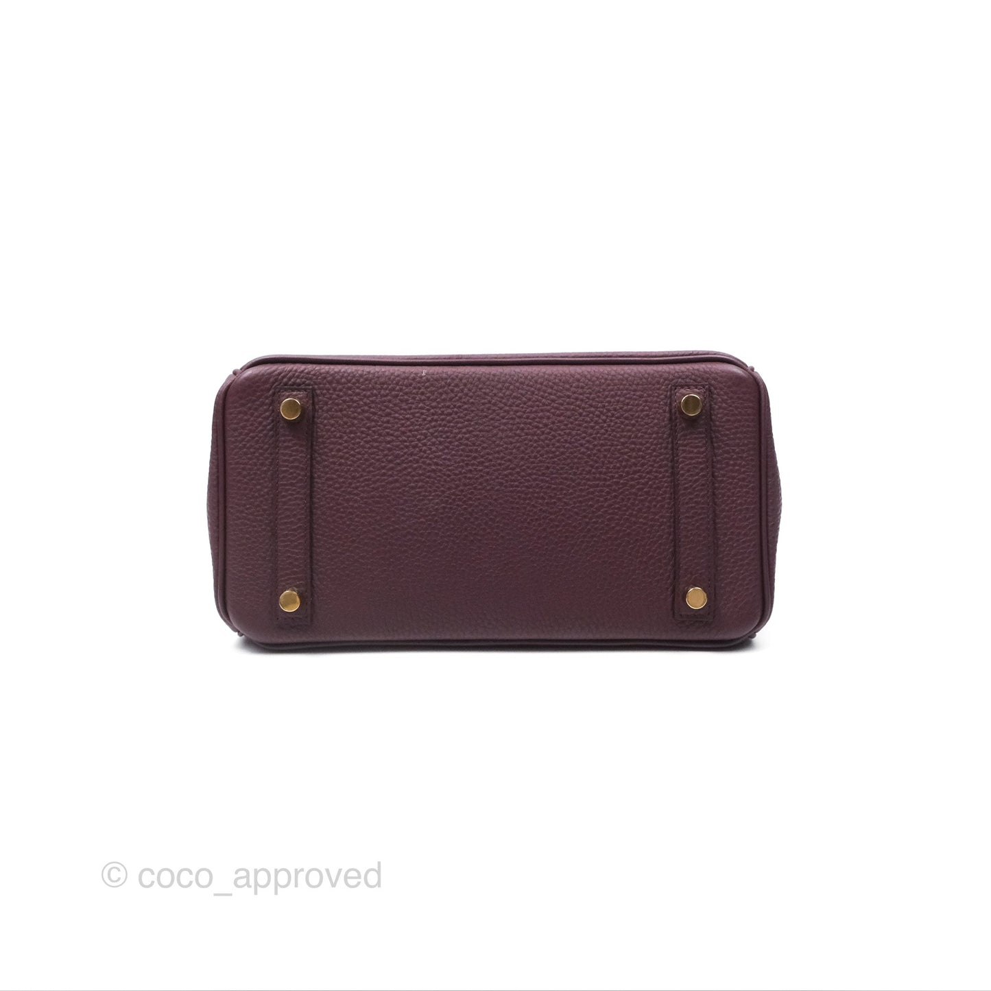 Hermès Birkin 25 Retourne Bordeaux Togo Gold Hardware