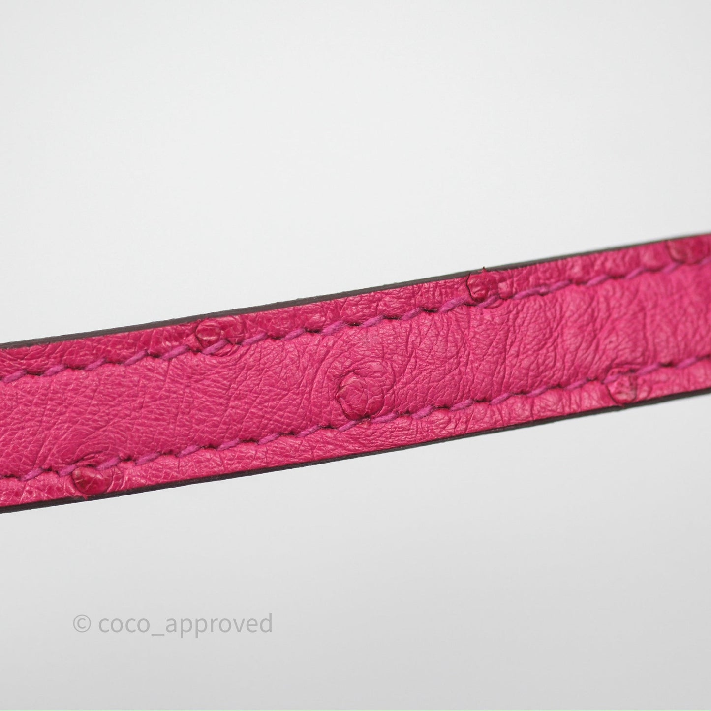 Hermès Constance Mini 18cm Rose Tyrien E5 Ostrich Palladium Hardware