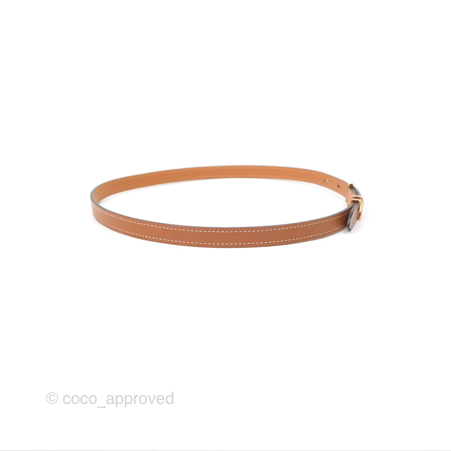 Hermès Pop H 15 Belt Epsom Gold Rose Gold Hardware
