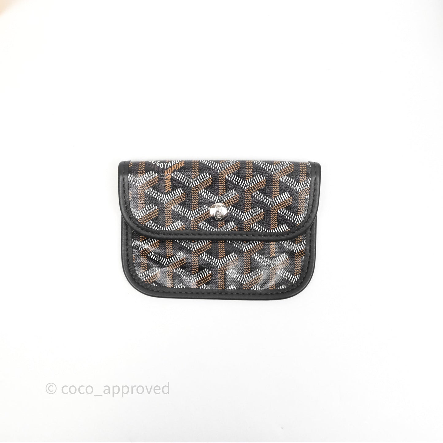 Goyard Anjou Mini Bag Goyardine Canvas Black