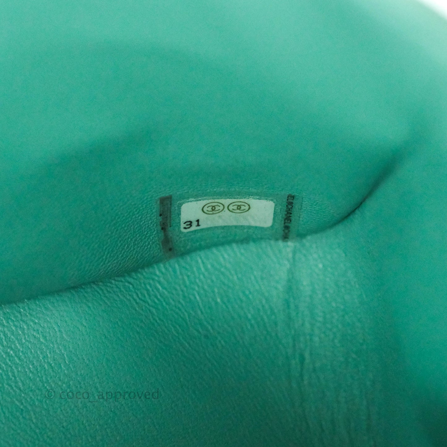 Chanel Classic Small S/M Flap Tiffany Blue Mint Caviar Gold Hardware 21S