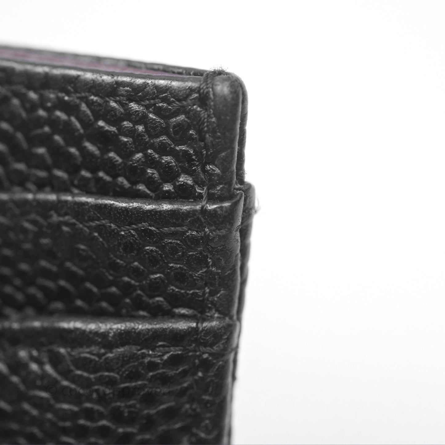 Chanel Classic Flat Card Holder Black Caviar Gold Hardware