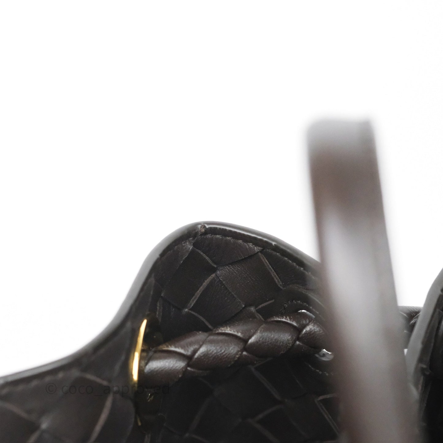 Bottega Veneta Medium Andiamo Bag Fondant Brown Intrecciato Lambskin
