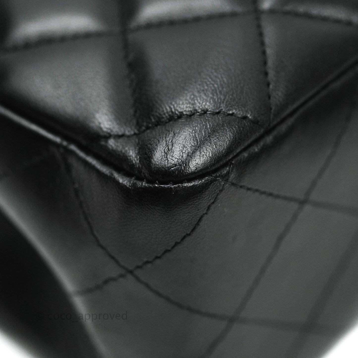 Chanel Jumbo Single Flap Black Lambskin Silver Hardware⁣⁣