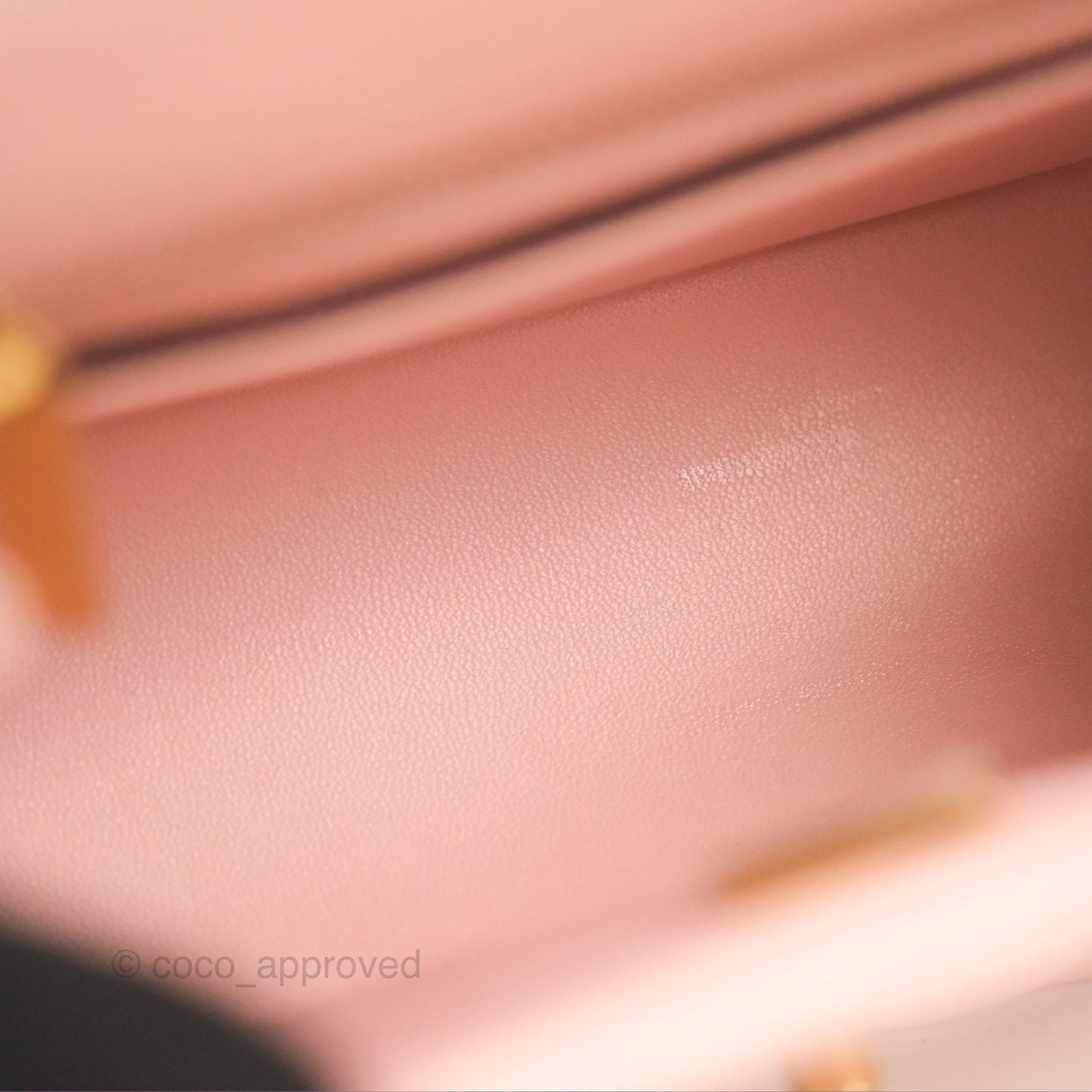 Chanel Quilted Mini Square Flap with Camellia Adjustable Chain Pink Clair Lambskin 23S