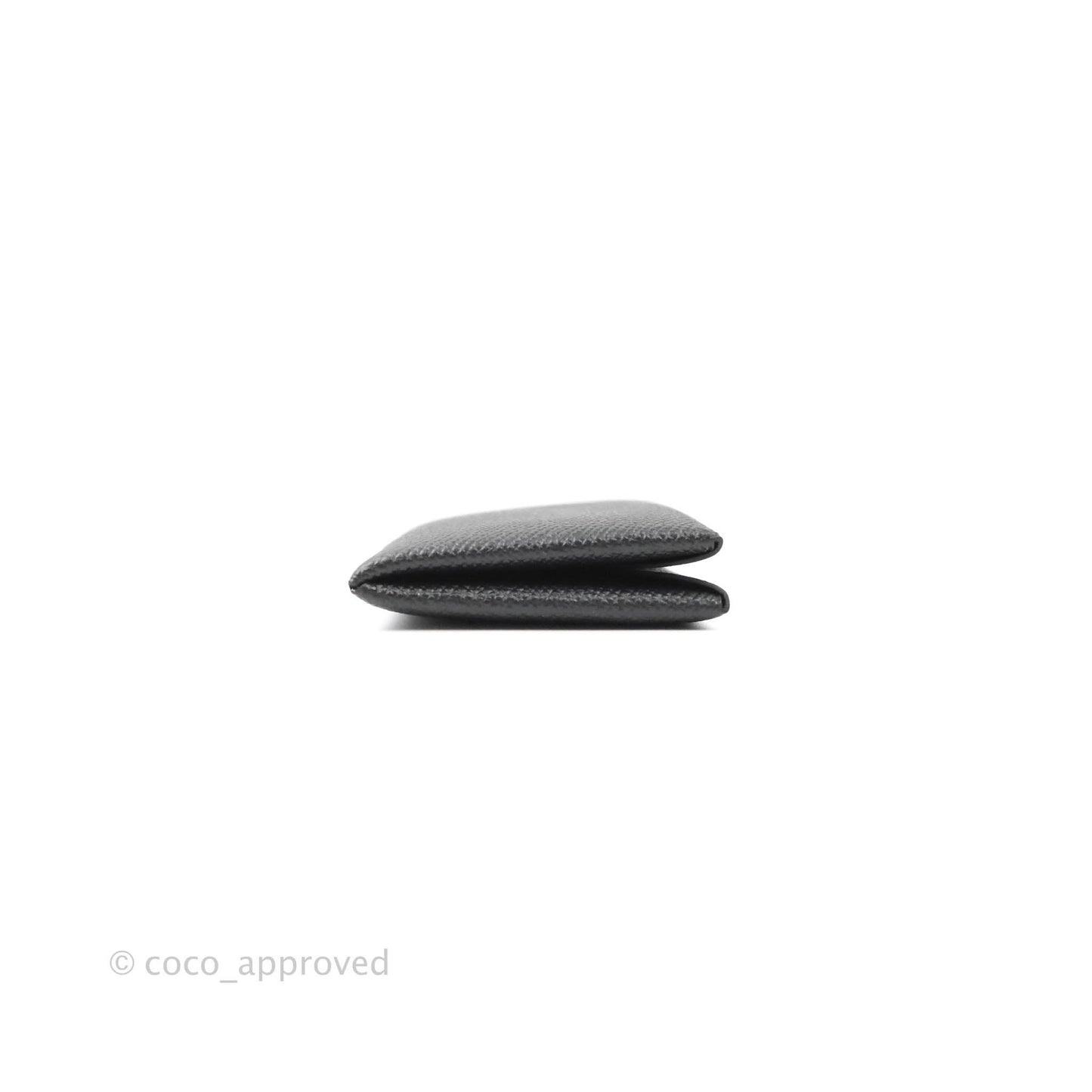 Hermès Calvi Card Holder Epsom Black