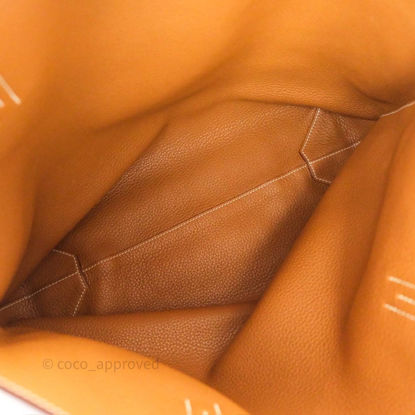 Hermès Double Sens Tote 36 Gold/ Orange Clemence