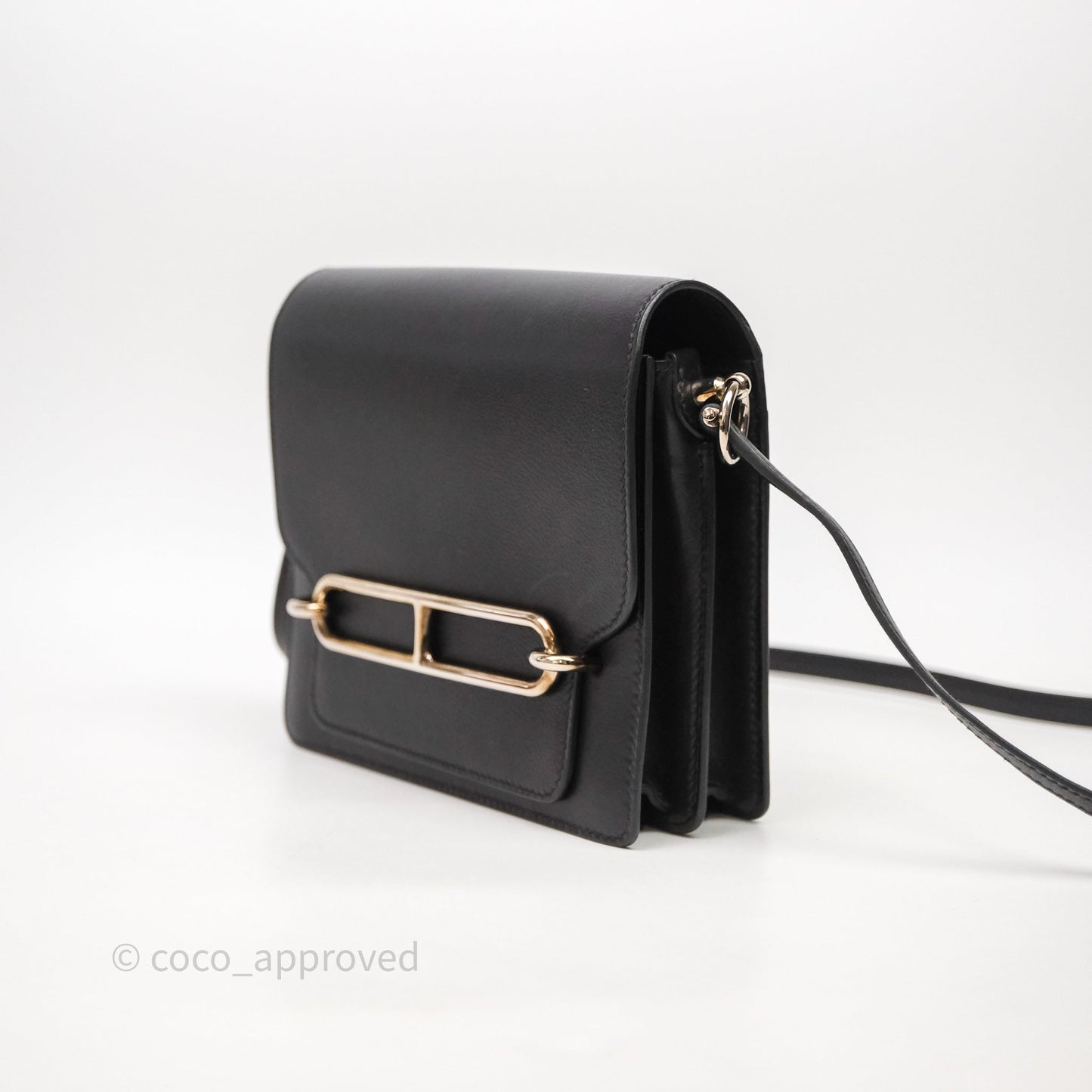 Hermès Roulis Mini 18 Black Noir 89 Palladium Hardware