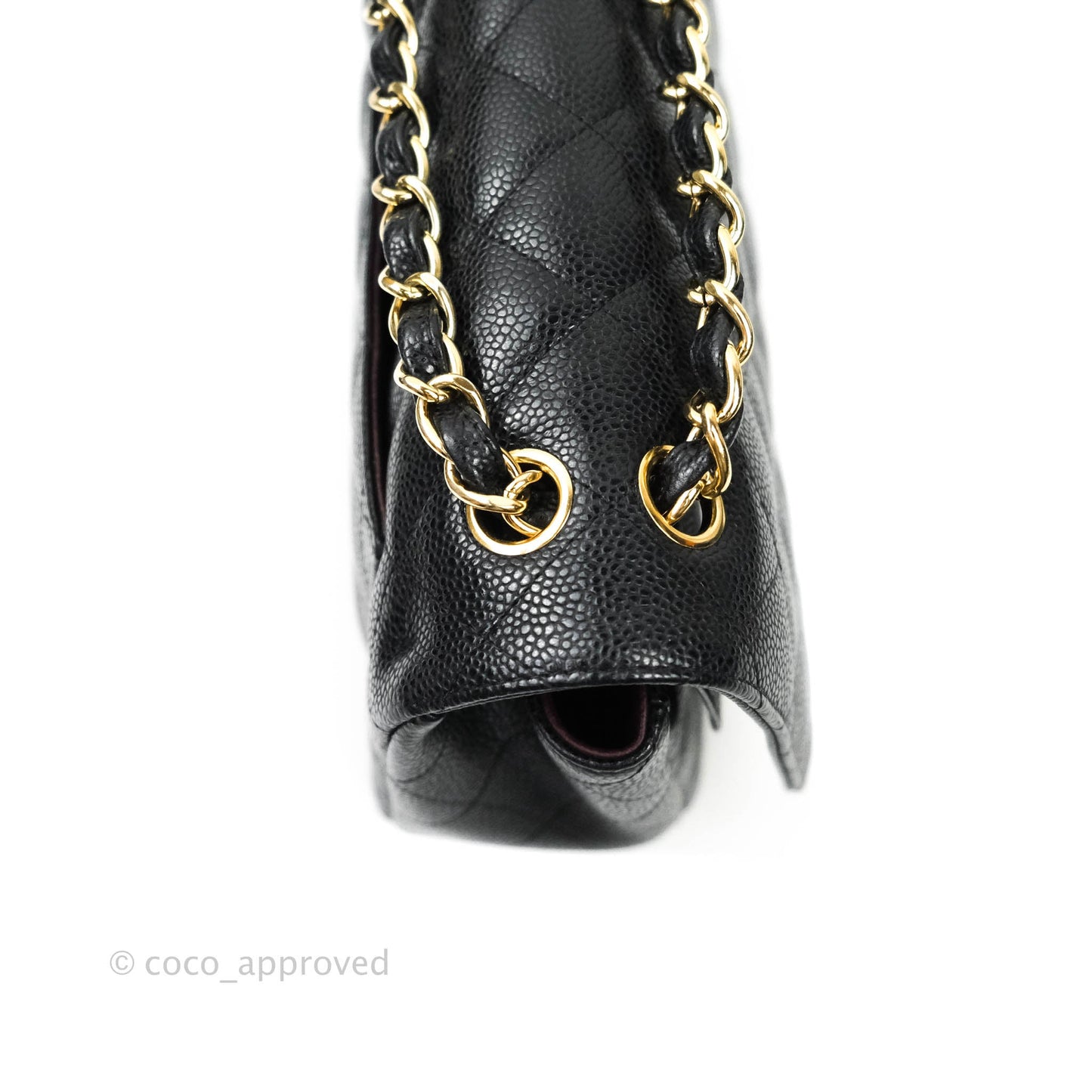 Chanel Jumbo Double Flap Black Caviar Gold Hardware⁣⁣