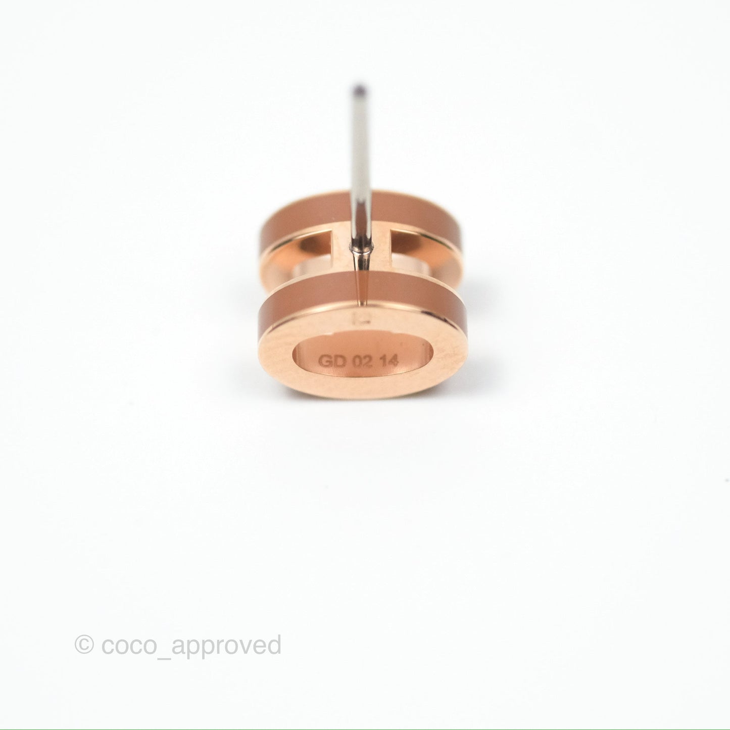 Hermès Mini Pop H Earrings New Gold Rose Gold Hardware