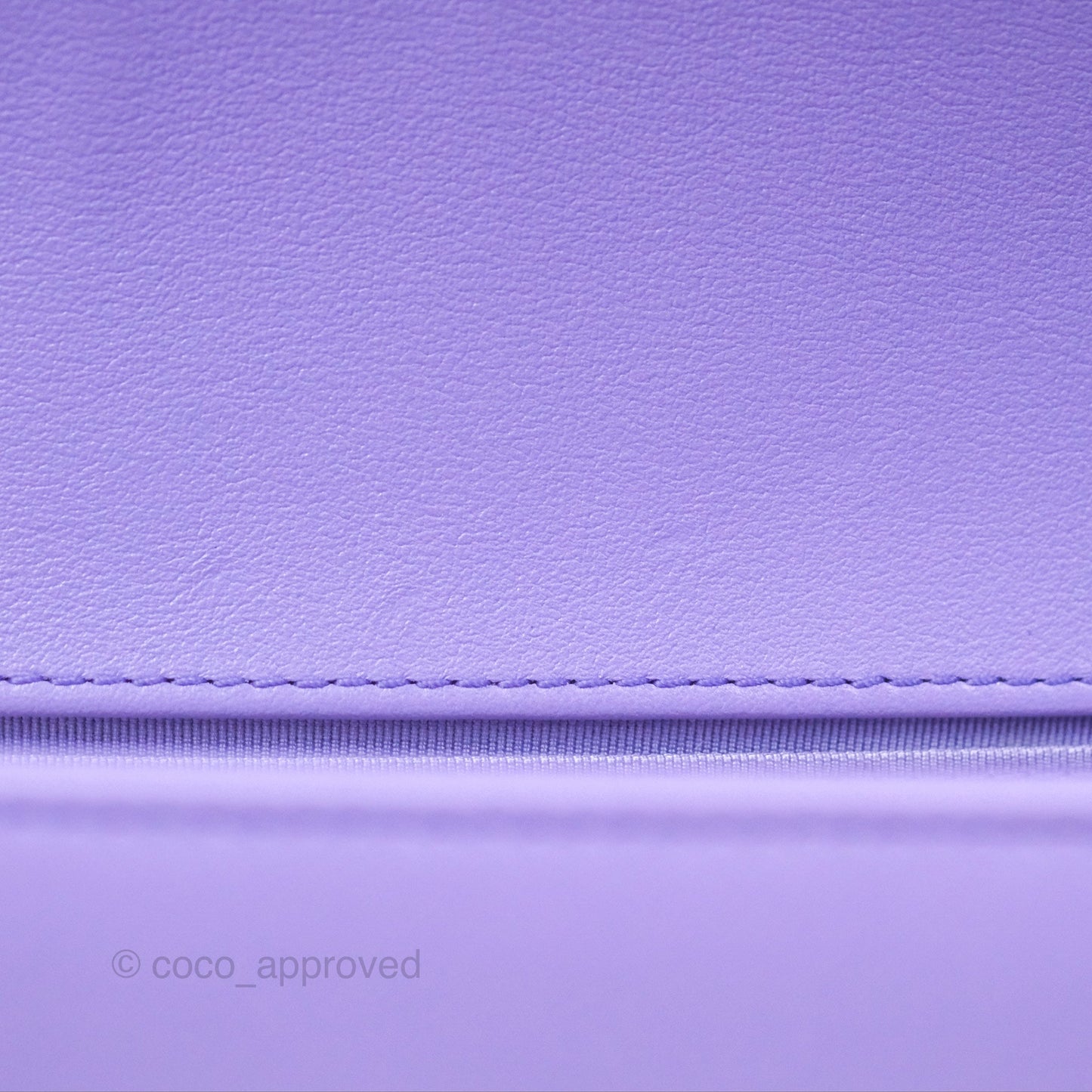 Chanel Quilted Medium Boy Purple Calfskin Silver Hardware