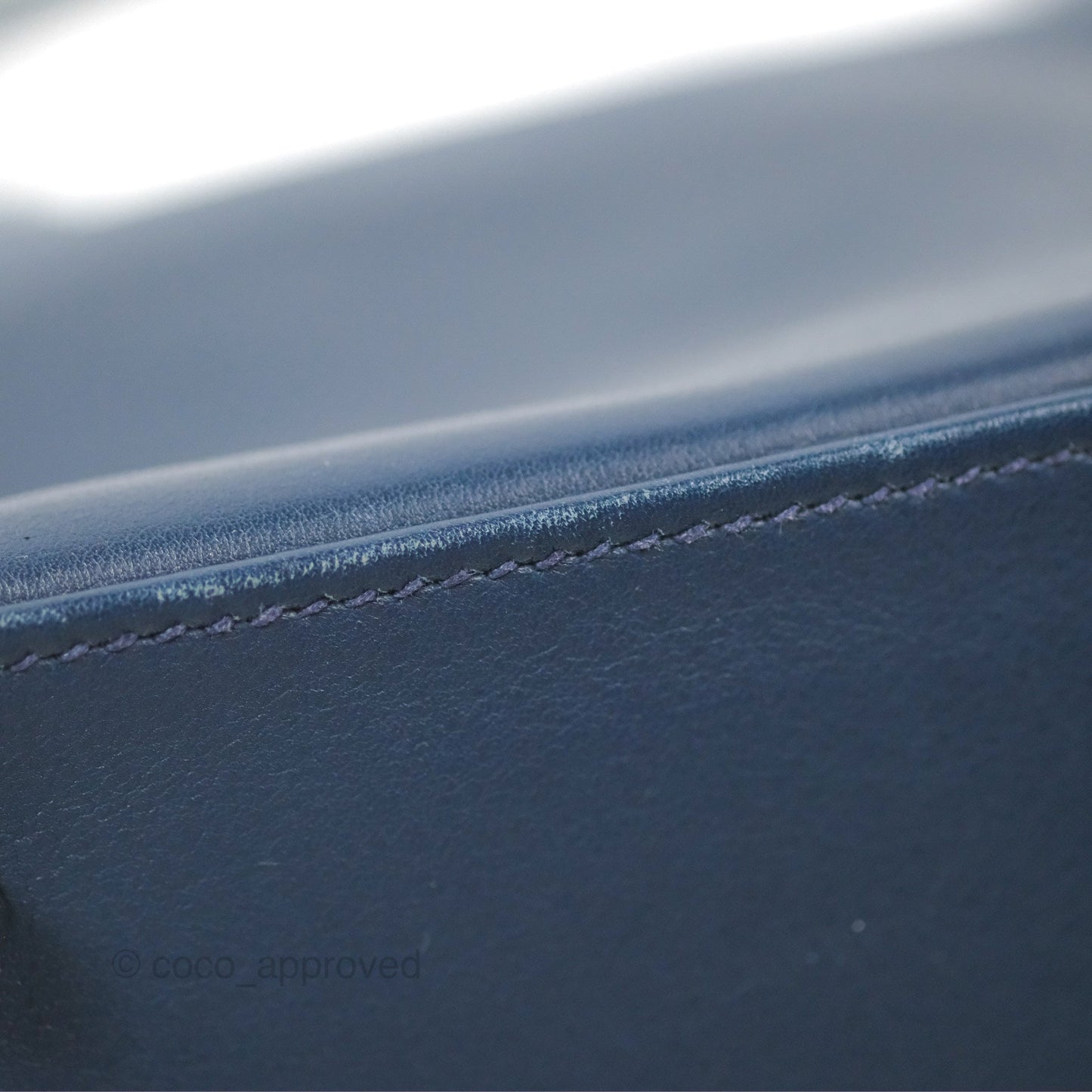 Hermès ToolBox 20 Navy Swift Palladium Hardware