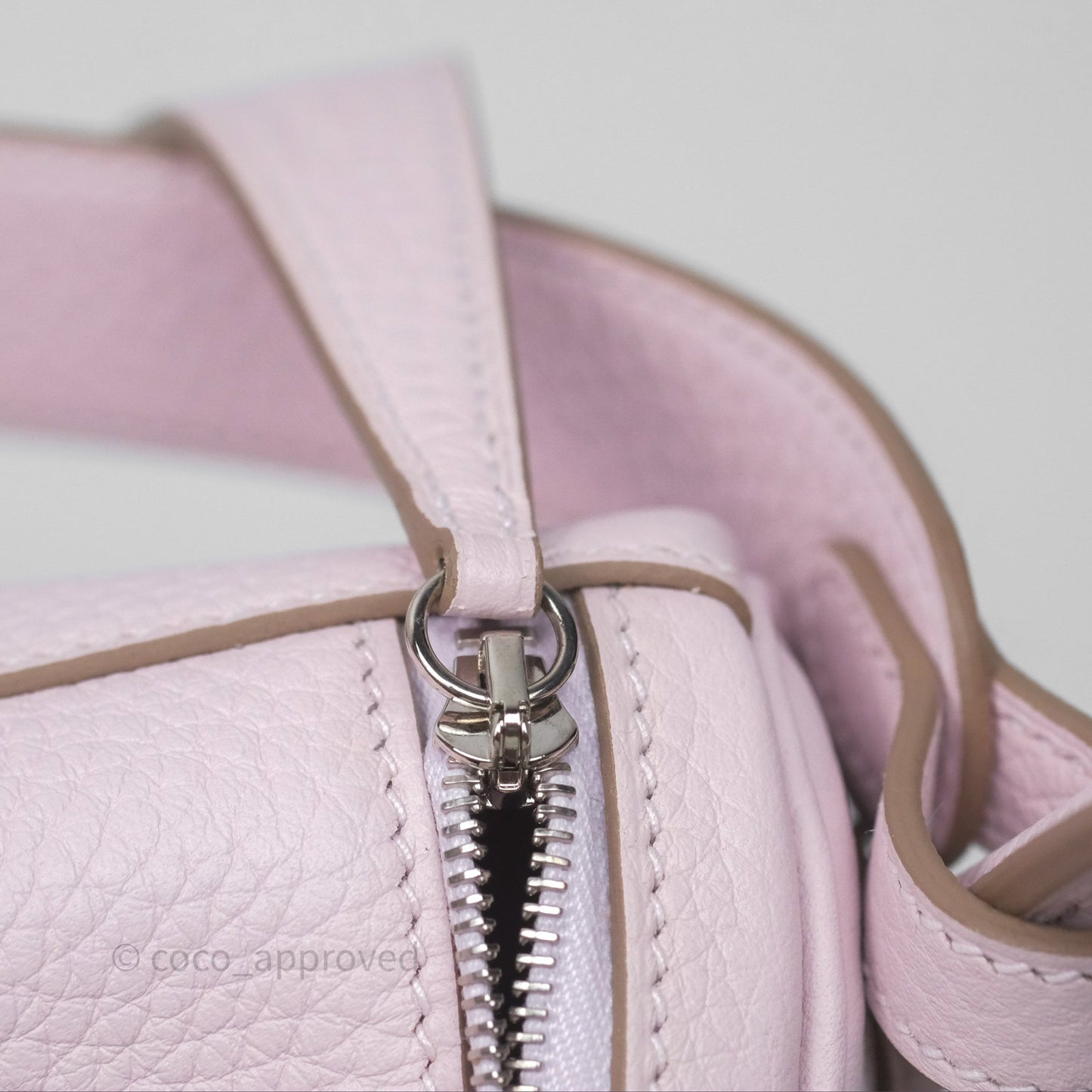Hermès Lindy 26 Mauve Pale 09/Nata I2 Clemence Palladium Hardware