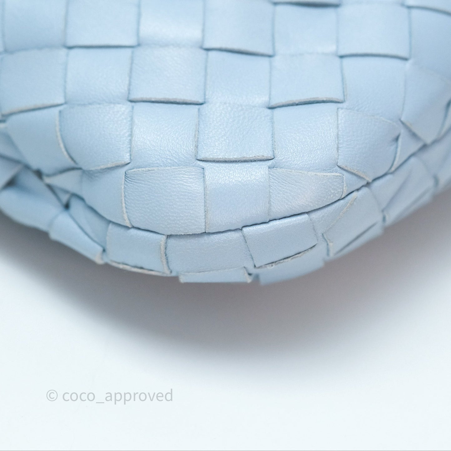 Bottega Veneta Mini Jodie Bag Intrecciato In Ice Lambskin Silver Hardware⁣⁣