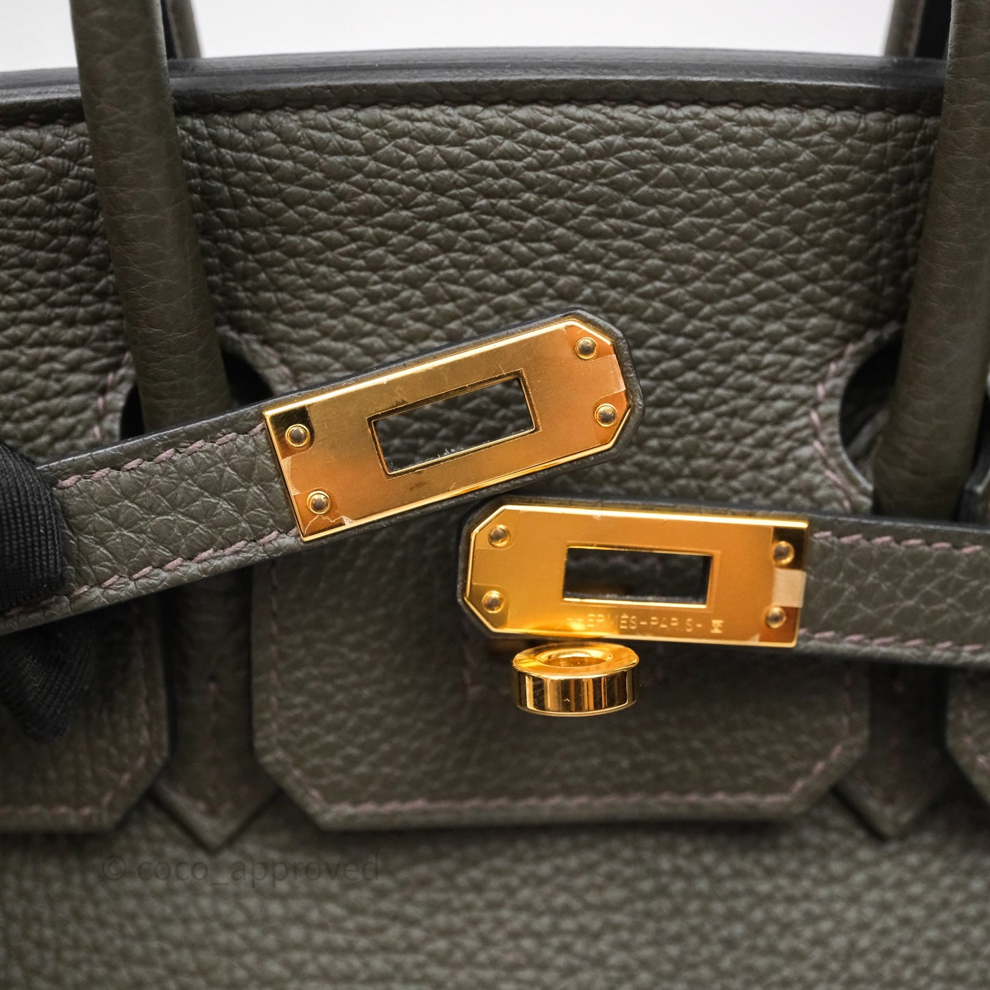 Hermès Birkin 25 Vert De Gris Togo Gold Hardware